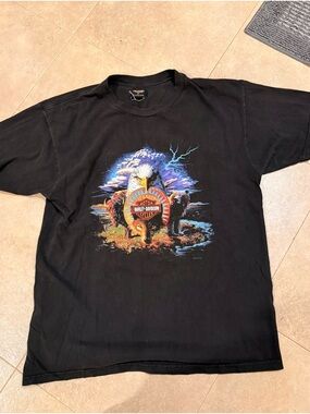 Harley-Davidson 2000s t-shirt with Eagle and Lightning